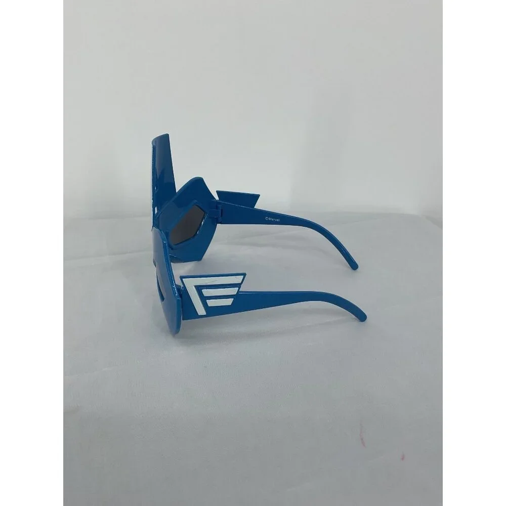 Captain America Novelty Sunglasses Blue/White Superhero Mask Costume Accessory